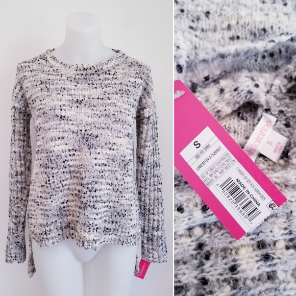 Xhilaration High Low Criss Cross Back Sweater, S - Picture 1 of 3